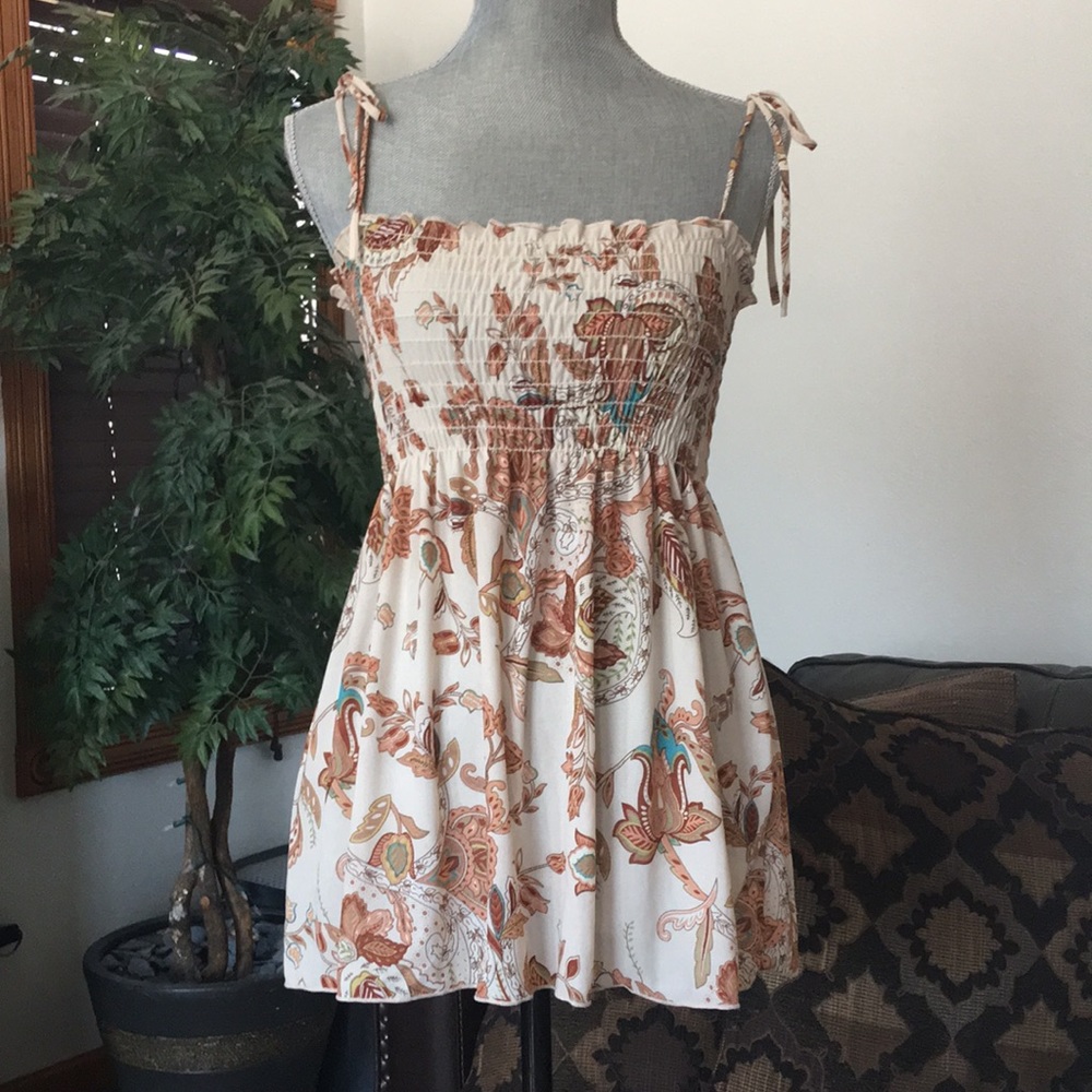 Paisley print top